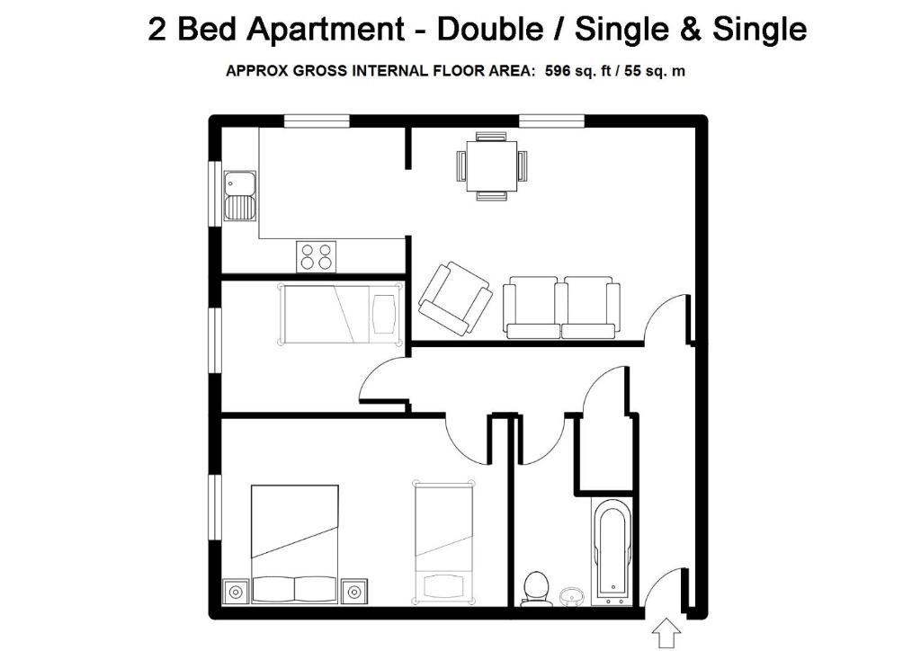 Serviced Lettings - Beaufort Court Apartment Bristol