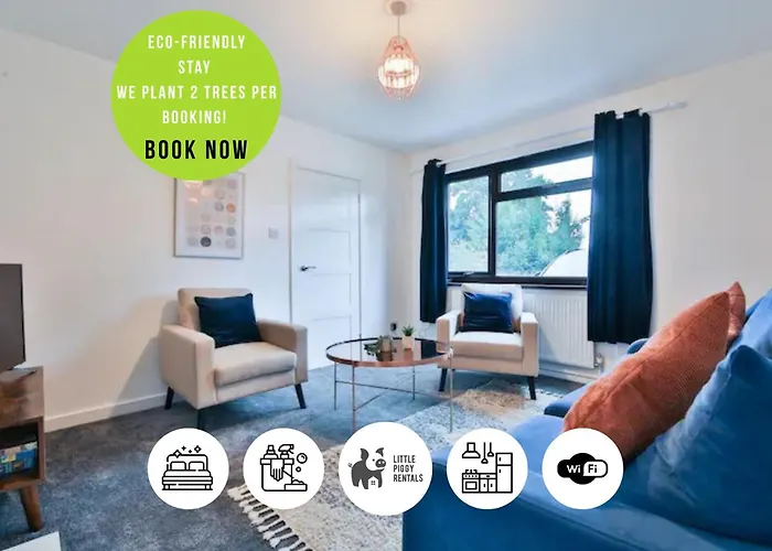 3 Bedroom Home By Littlepiggyrentals Short Lets & Serviced Accommodation With Wifi & Free Parking