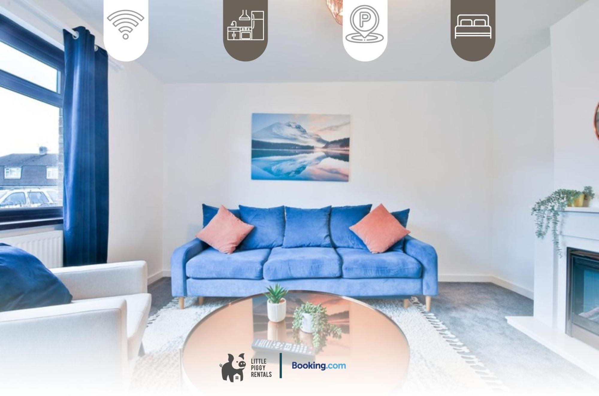 3 Bedroom Home By Littlepiggyrentals Short Lets & Serviced Accommodation With Wifi & Free Parking